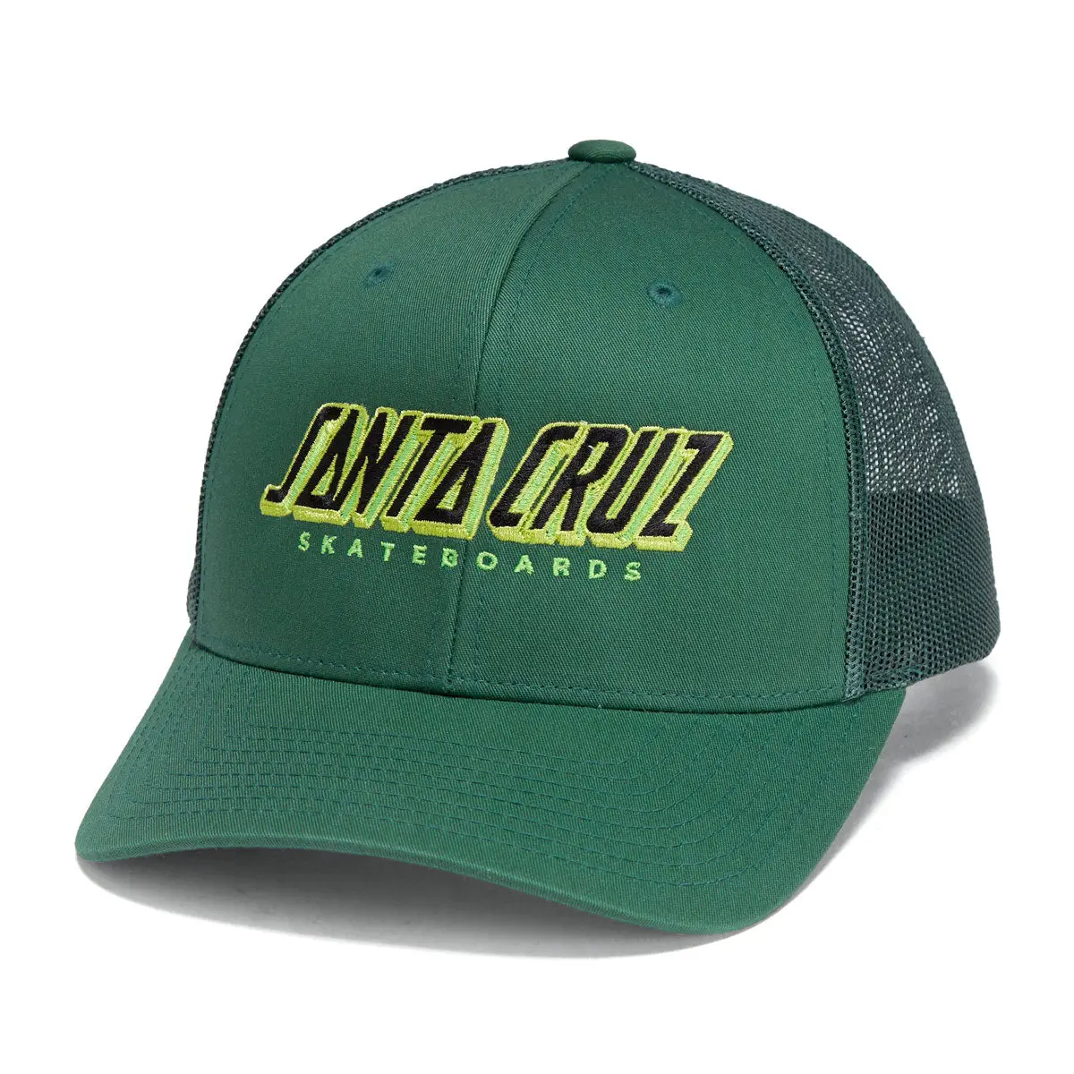 Santa Cruz Big Strip Snapback Hat - Evergreen 1