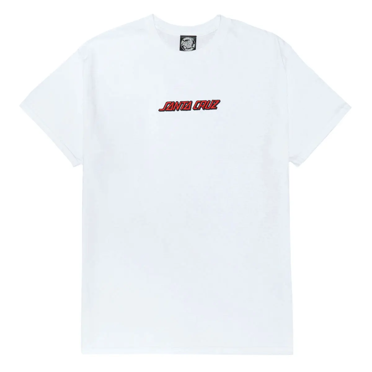 Santa Cruz Strip Embroidered T-Shirt - White 1