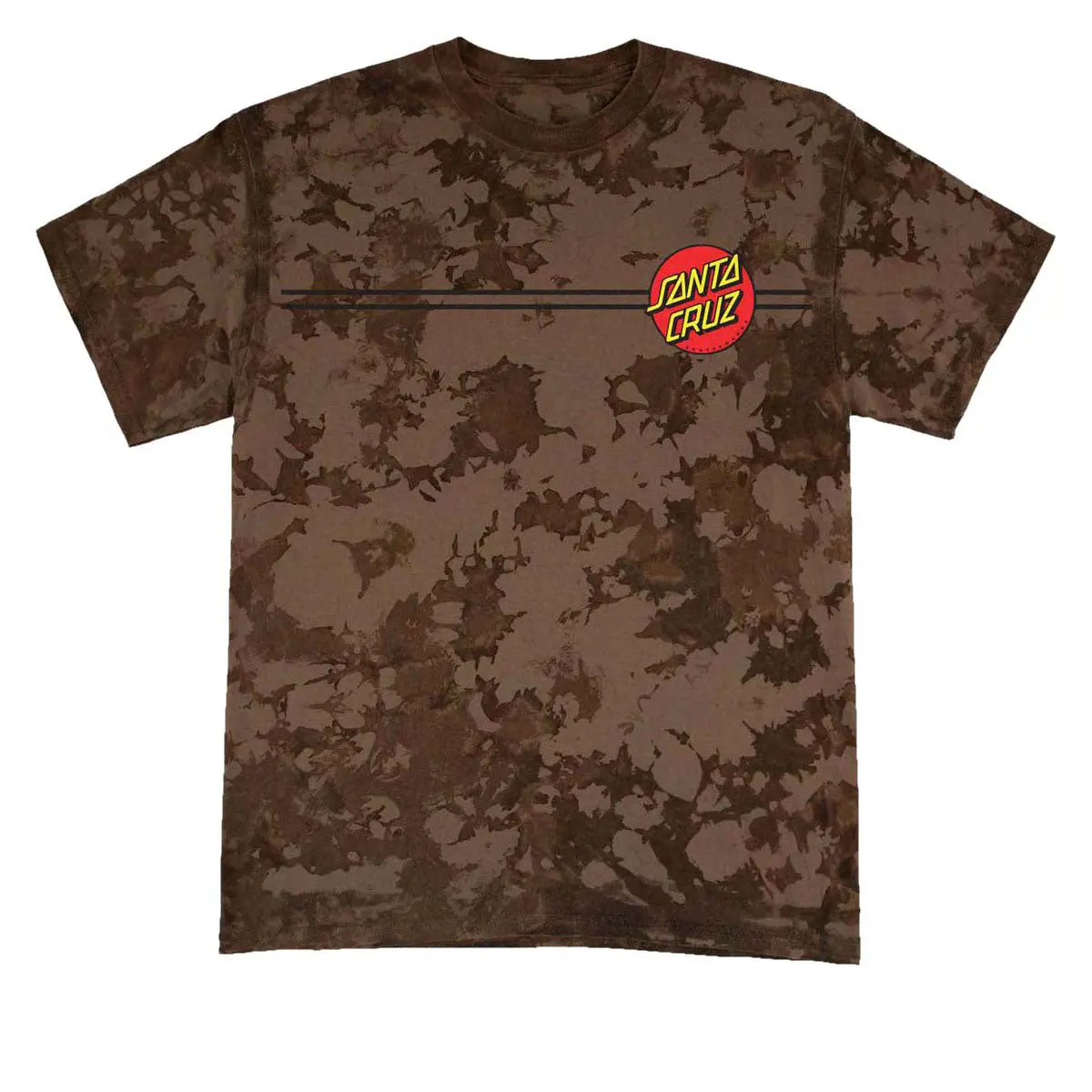 Santa Cruz Classic Dot T-Shirt - Iced Brown 1
