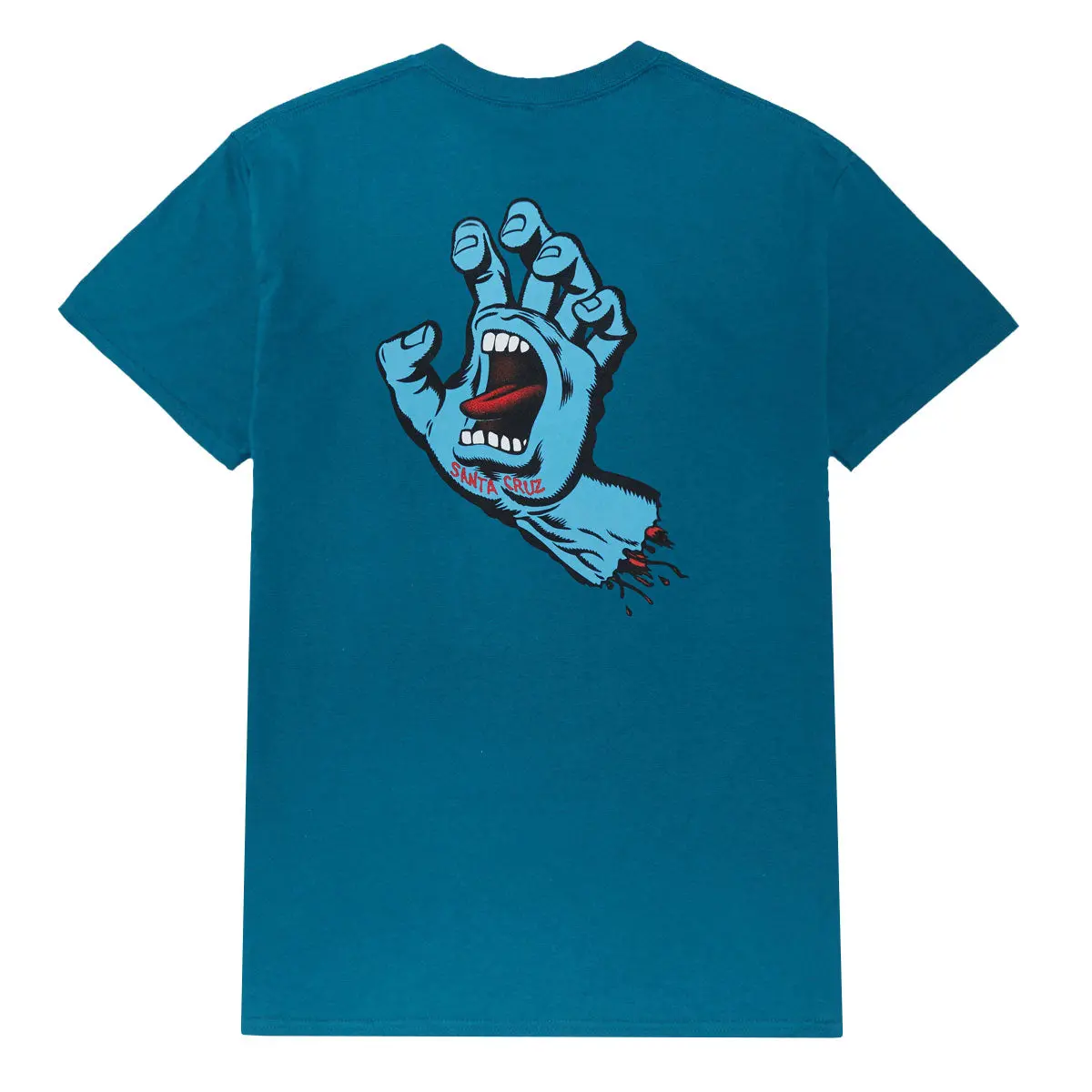 Santa Cruz Screaming Hand T-Shirt - Galapagos Blue 1
