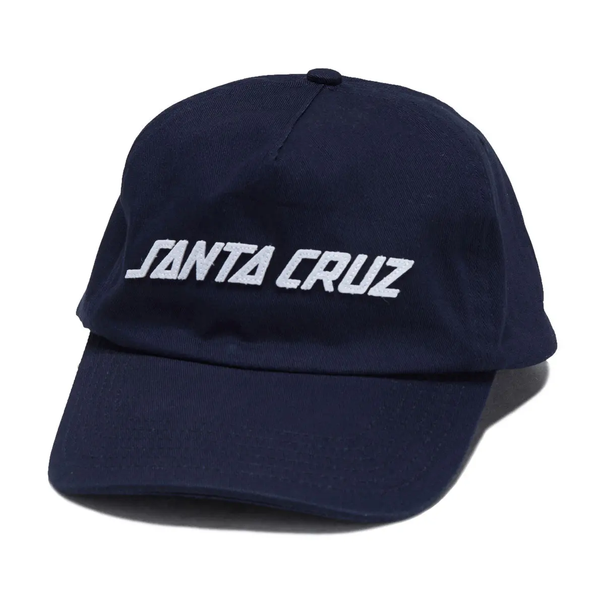 Santa Cruz Strip Felt Snapback Hat - Navy 1