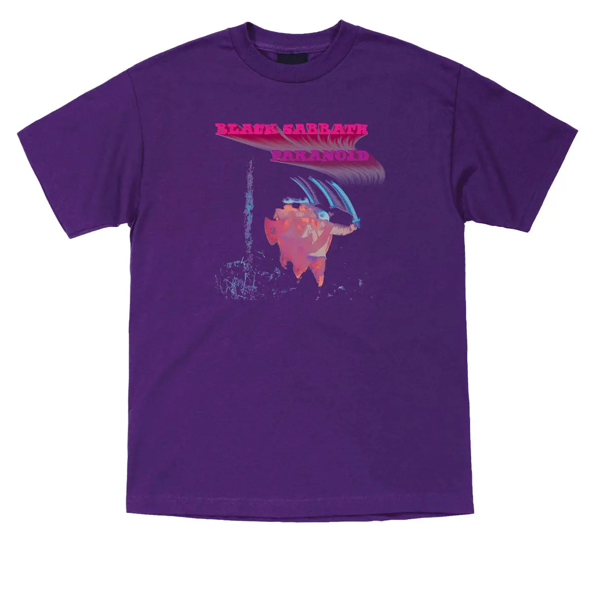 Oj X Black Sabbath Paranoid Oj T-Shirt - Purple 1