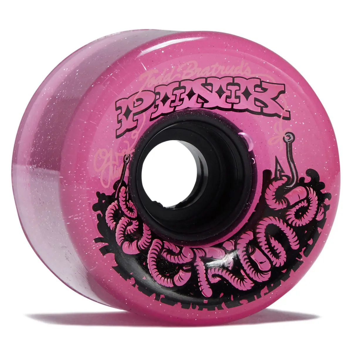 Oj Pink Worms Super Juice Pink 78A Skateboard Wheels - Pink - 60Mm 1