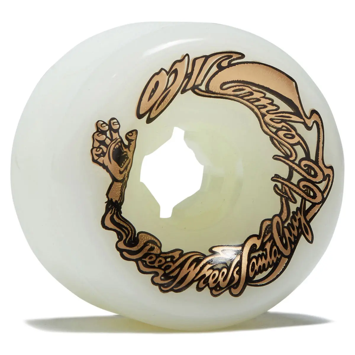 Oj Combos 99A Skateboard Wheels - Gold/White - 60Mm 1
