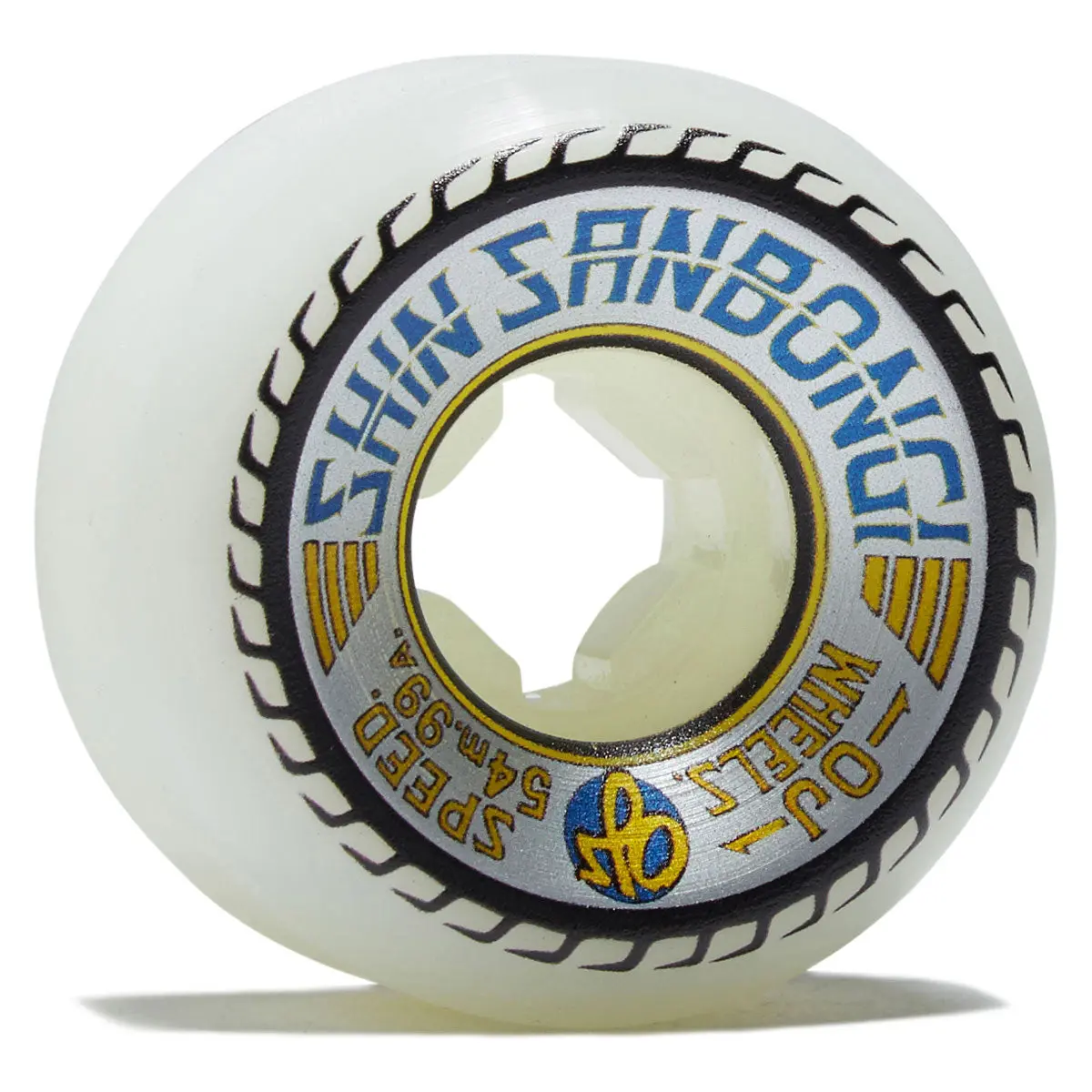 Oj Shin Sanbongi Mini Combos 99A Skateboard Wheels - White - 54Mm 1