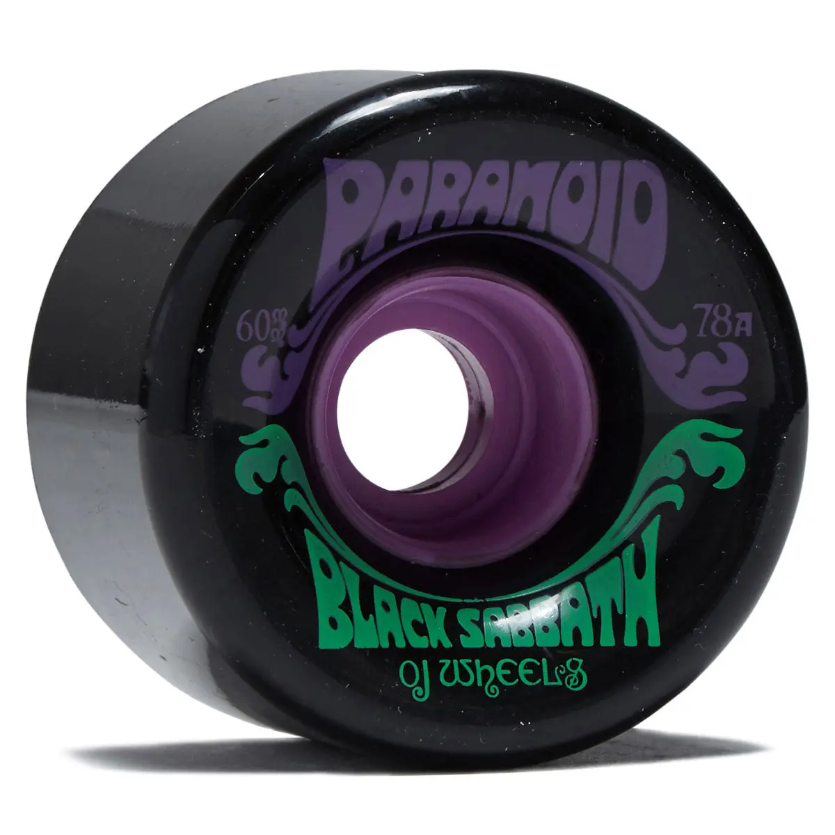 Oj X Black Sabbath Paranoid Super Juice 78A Skateboard Wheels - Black - 60Mm 1