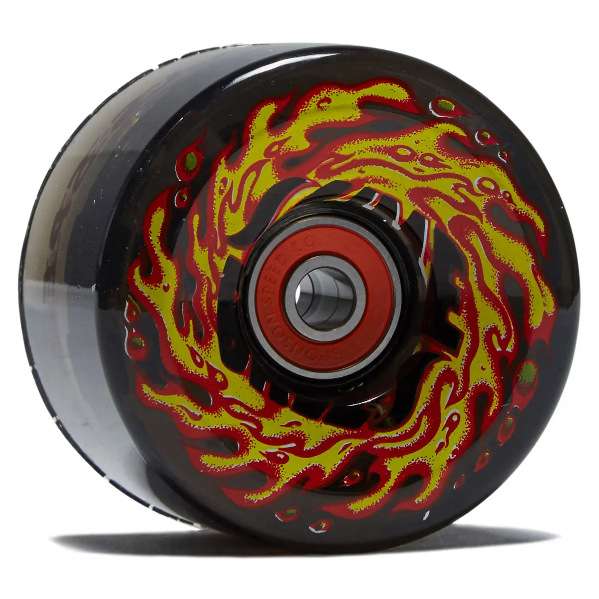 Slime Balls Sb Flame Light Ups Og Slime 78A Skateboard Wheels - Black - 66Mm 1