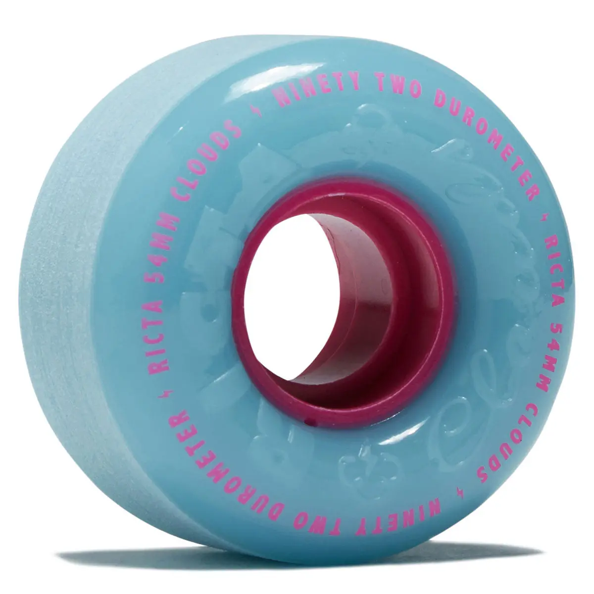 Ricta Clouds 92A Skateboard Wheels - Blue/Pink - 54Mm 1