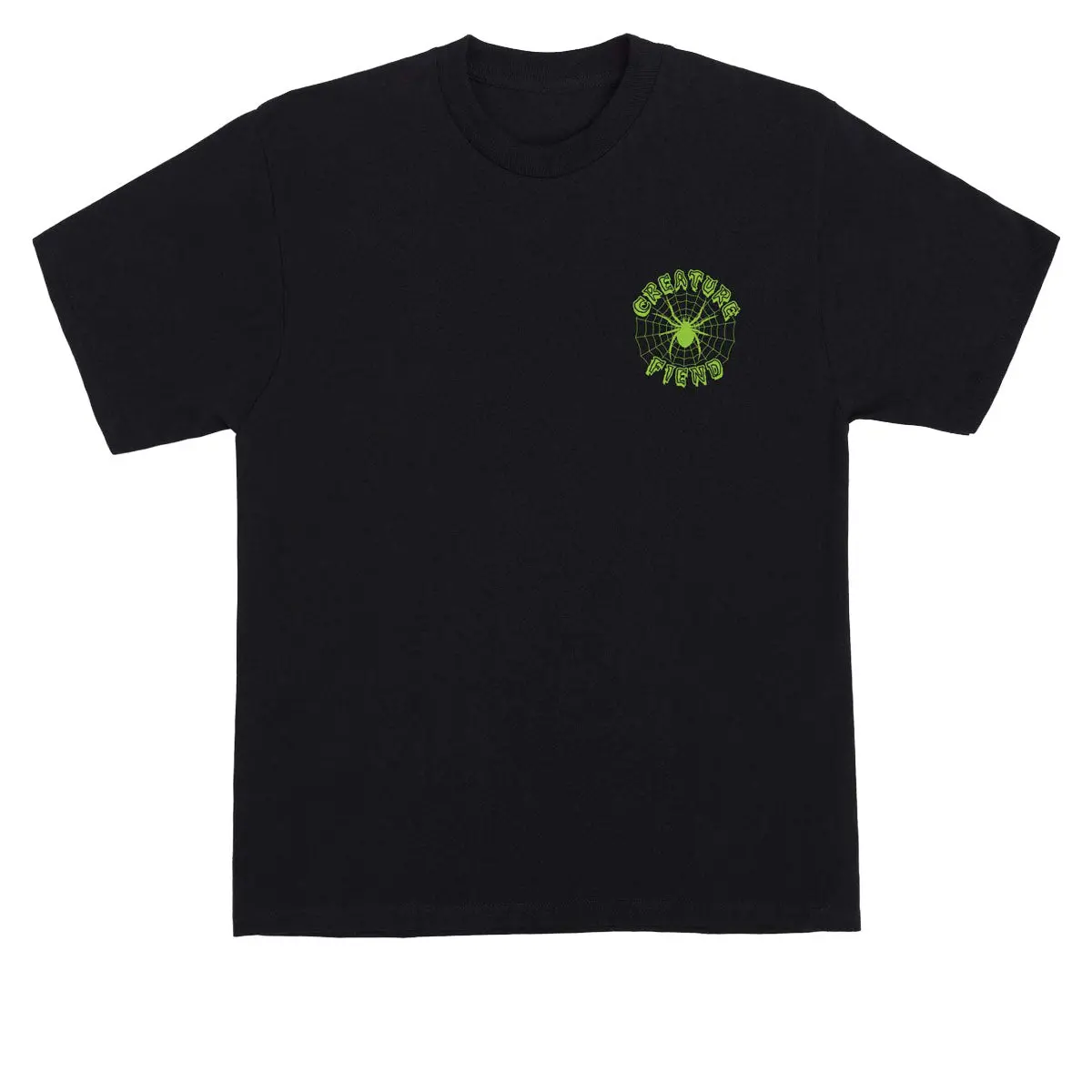 Creature Web Chest T-Shirt - Black 1