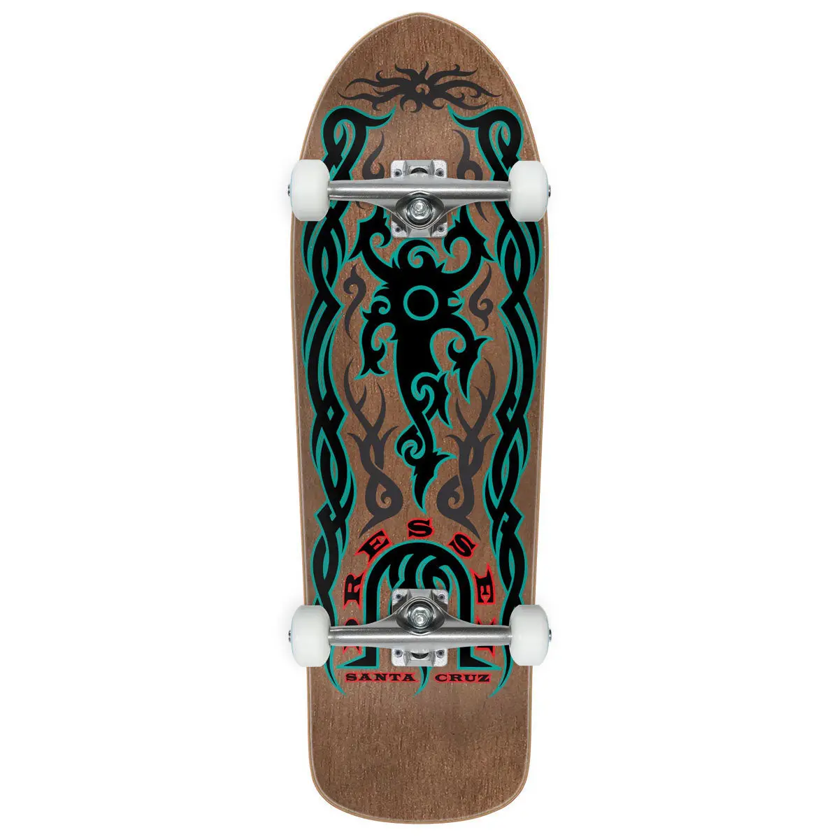 Santa Cruz Dressen Tribal Reissue Skateboard Complete - 9.90" 1
