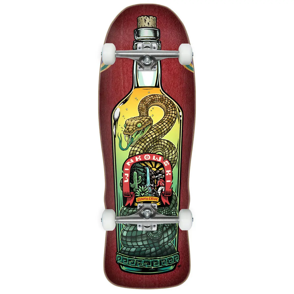 Santa Cruz Winkowski Agave Snake Pro Shaped Skateboard Complete - 10.35" 1
