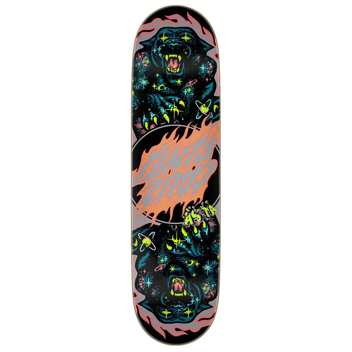Santa Cruz Asta Space Cat Twin Pro Skateboard Deck - 8.20" 1