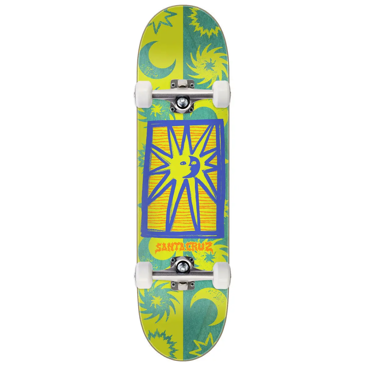 Santa Cruz Sun Stamp Feelbase Skateboard Complete - 7.75" 1