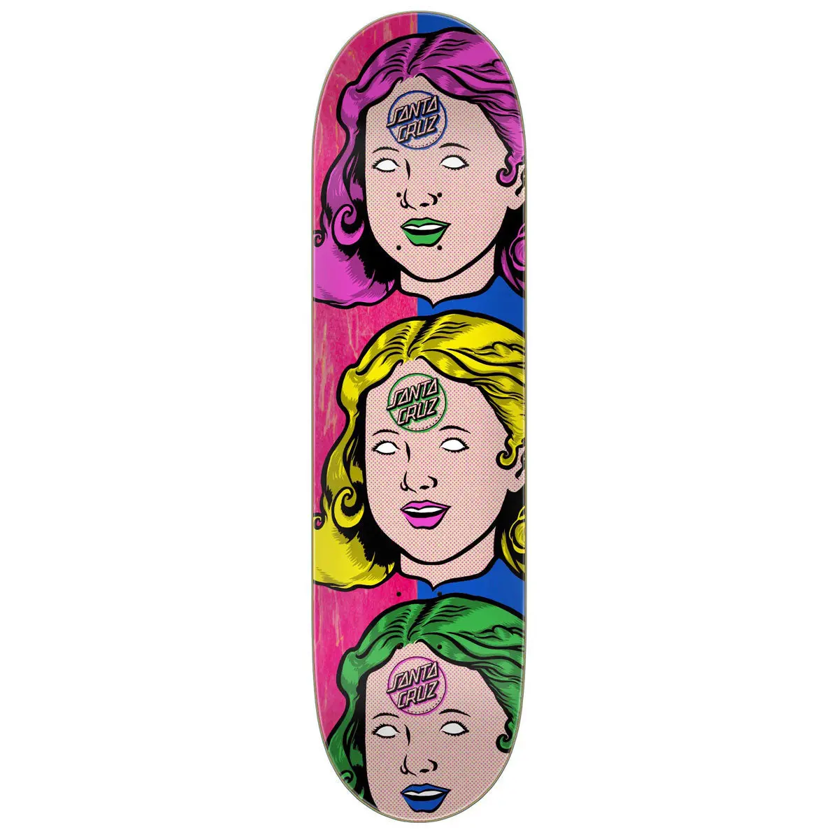 Santa Cruz Possessed Head Feelbase Skateboard Deck - 8.00" 1