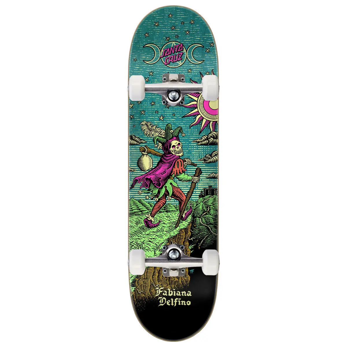 Santa Cruz Delfino Tarot Remix Feelbase Skateboard Complete - 8.25" 1