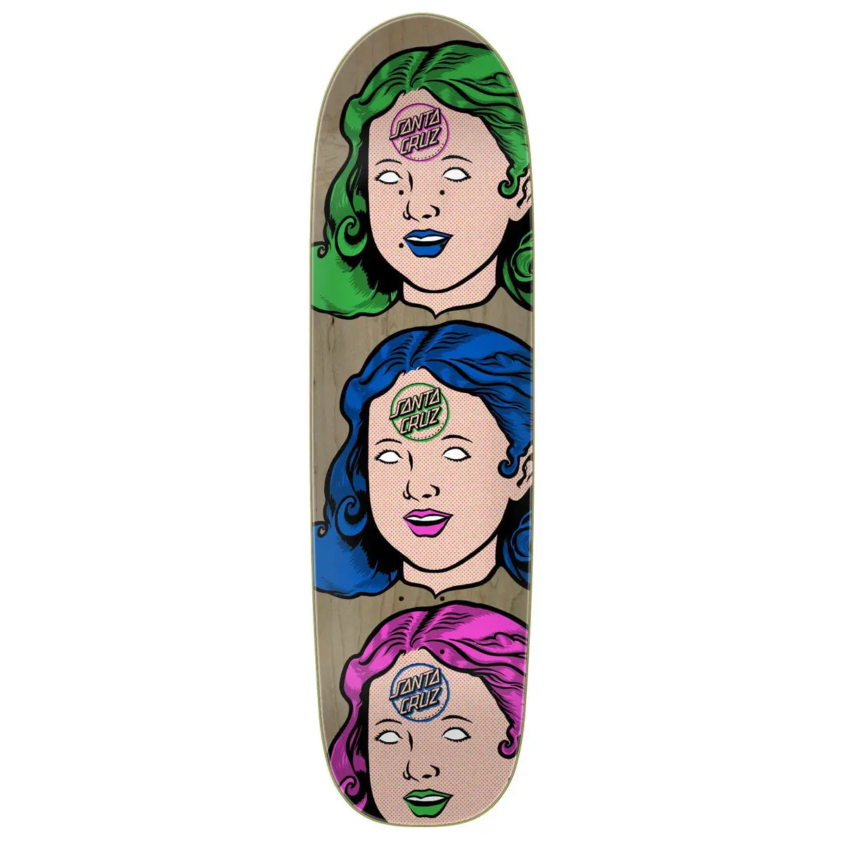 Santa Cruz Possessed Head Feelbase Skateboard Deck - 8.50" 1