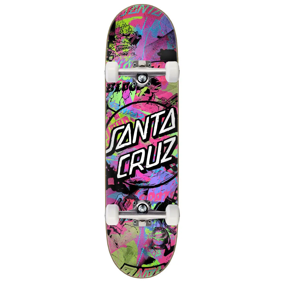 Santa Cruz Cut Collage 7 Ply Birch Skateboard Complete - 8.50" 1
