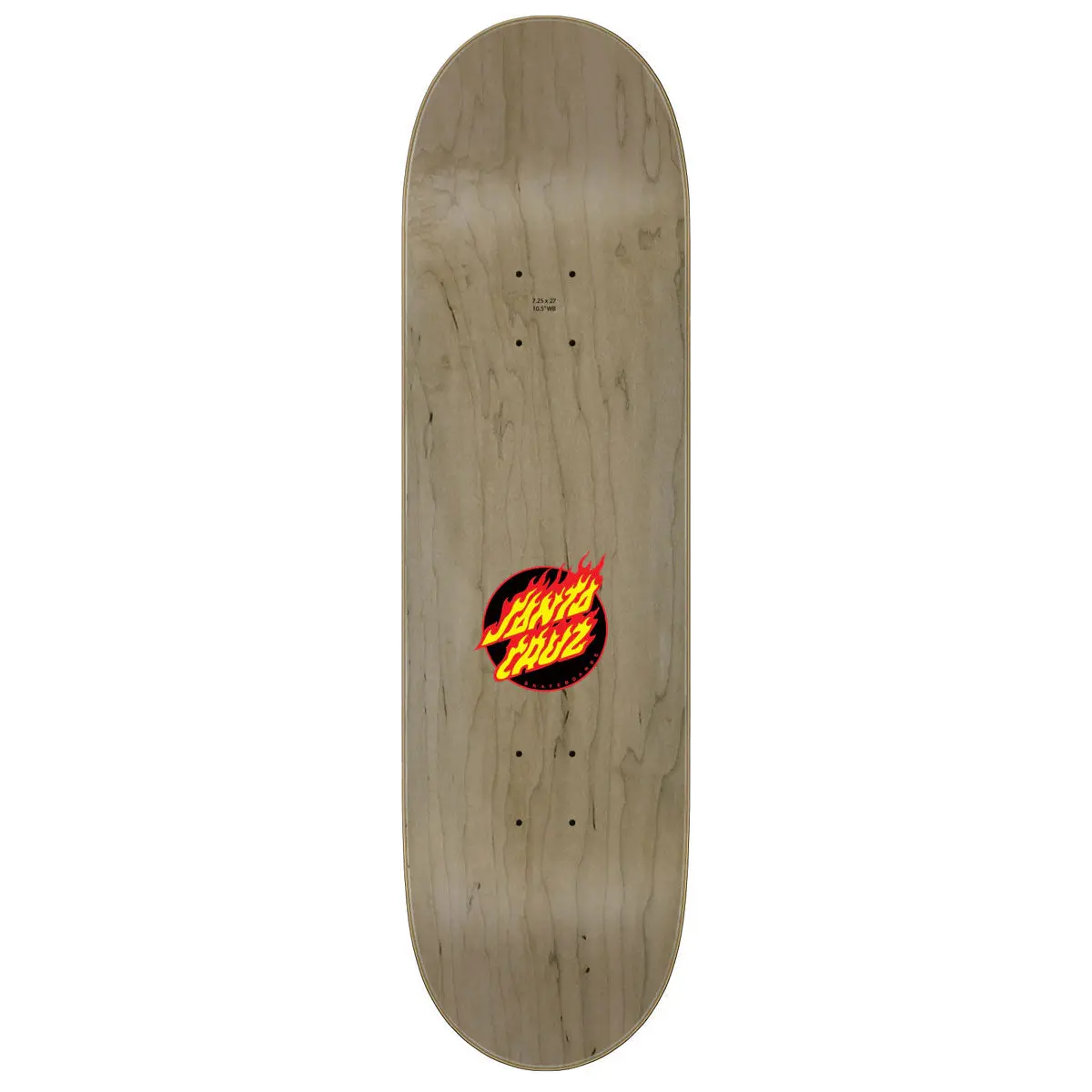 Santa Cruz Flame Dot Skateboard Deck - 7.25" 2