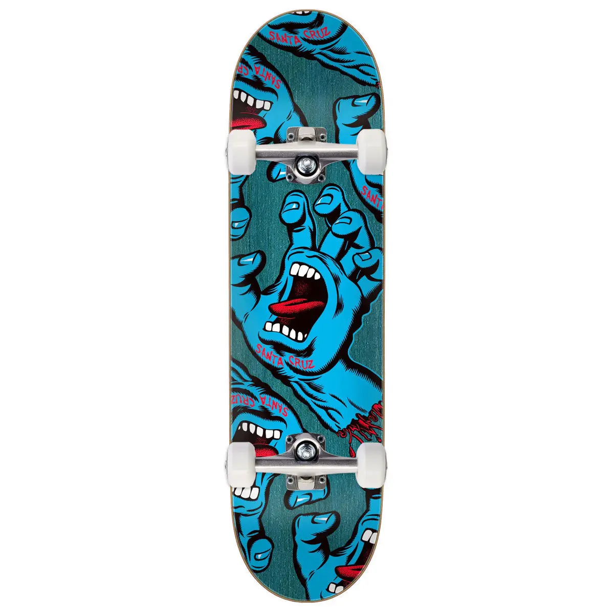 Santa Cruz Crowded Hand Skateboard Complete - 8.25" 1