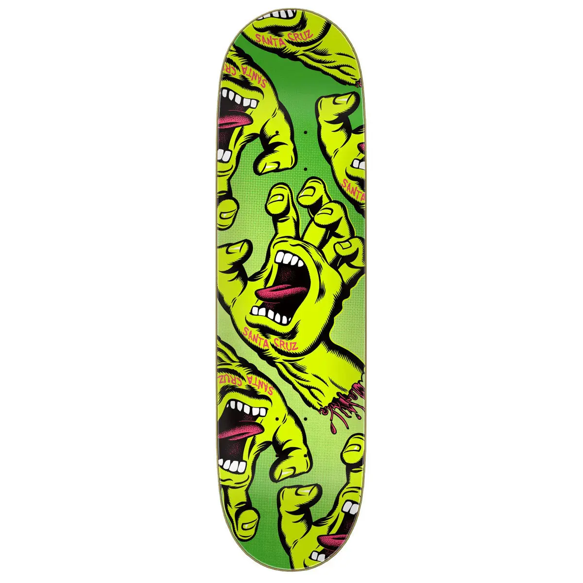 Santa Cruz Crowded Hand Skateboard Deck - 8.50" 1