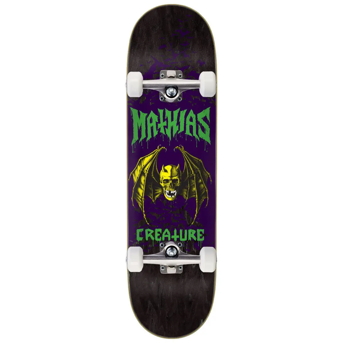 Creature Torres Skull Bat Pro Stumps Skateboard Complete - 8.51" 1