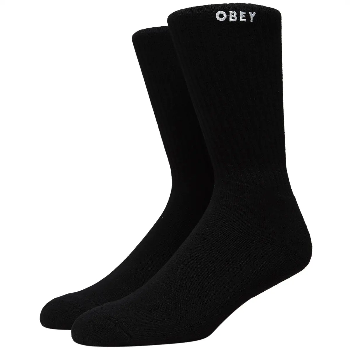 Obey Bold Socks - Black 1