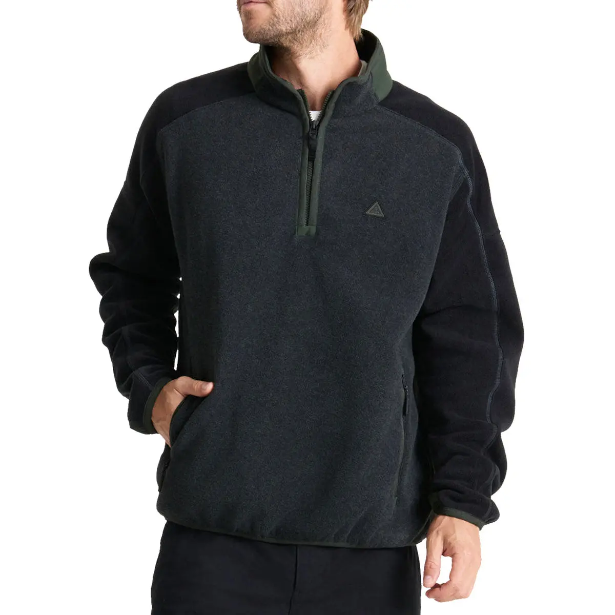 Roark Campover Fleece Mock Sweatshirt - Onyx 1