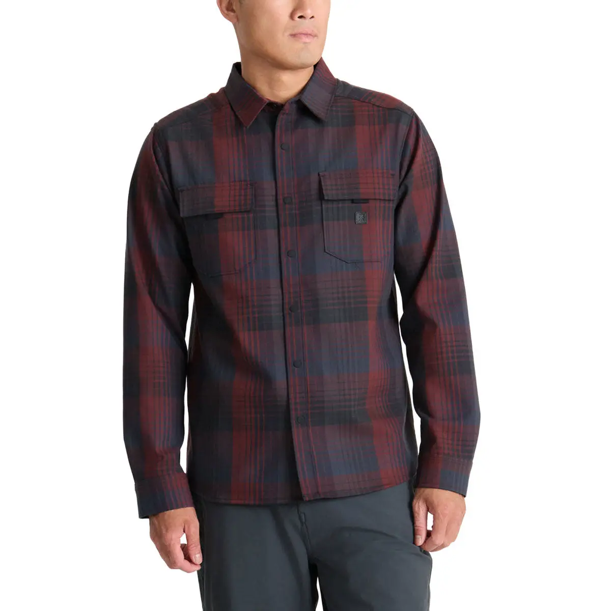 Roark Diablo Long Sleeve Shirt - Sangria 1
