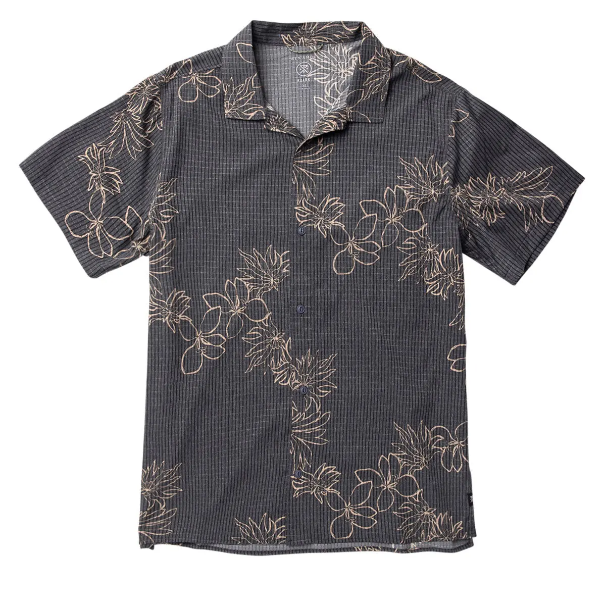 Roark Bless Up Trail Shirt - Onyx Floral 1