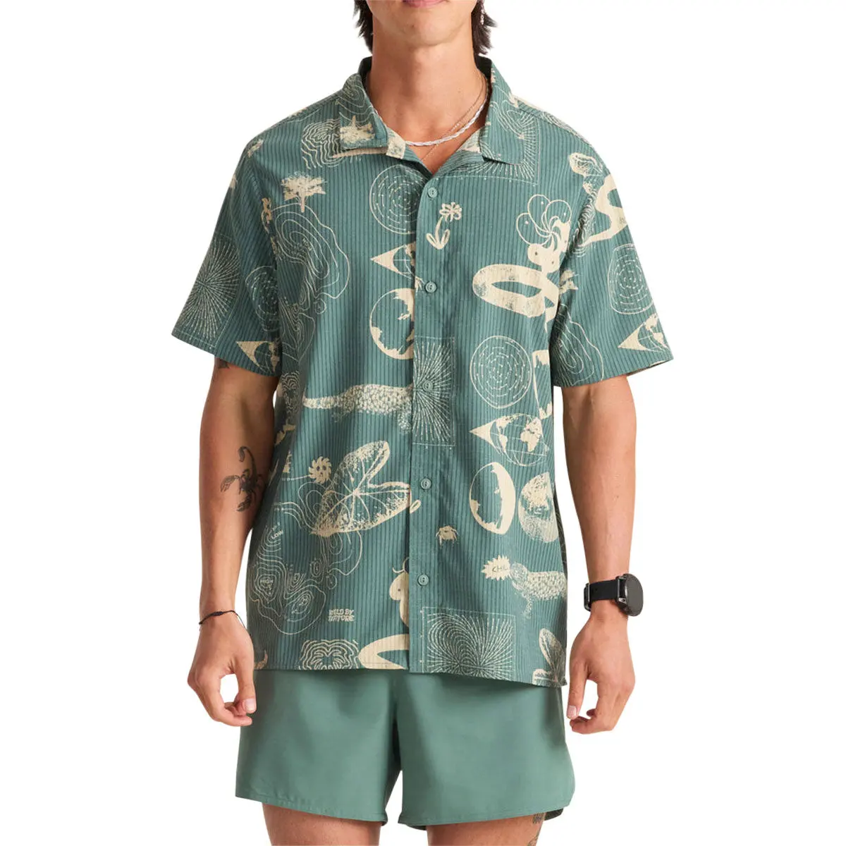 Roark Bless Up Trail Shirt - Slate Green Wbn 1