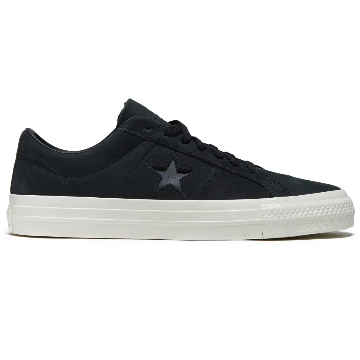 Converse One Star Pro Ox Shoes - Black/Black/Egret 1
