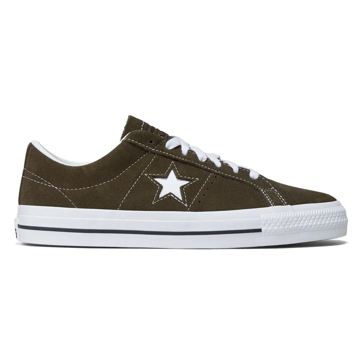 Converse One Star Pro Ox Shoes - Surplus Olive/White/Black 1
