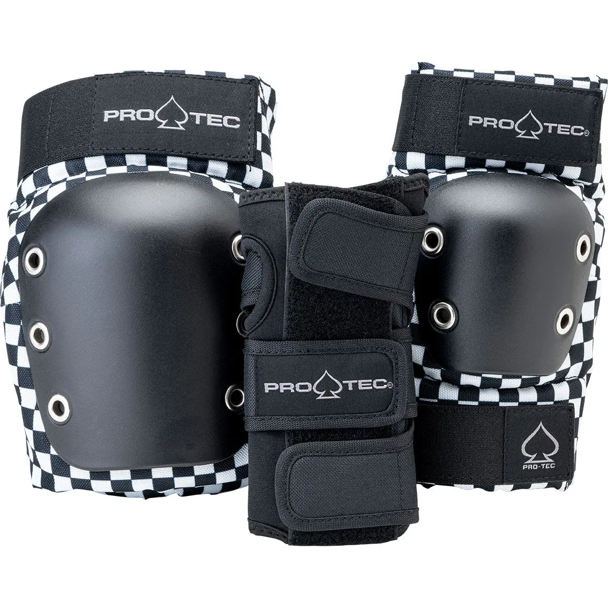 Pro-Tec J.R 3 Pack Open Back Pads - Checker 1