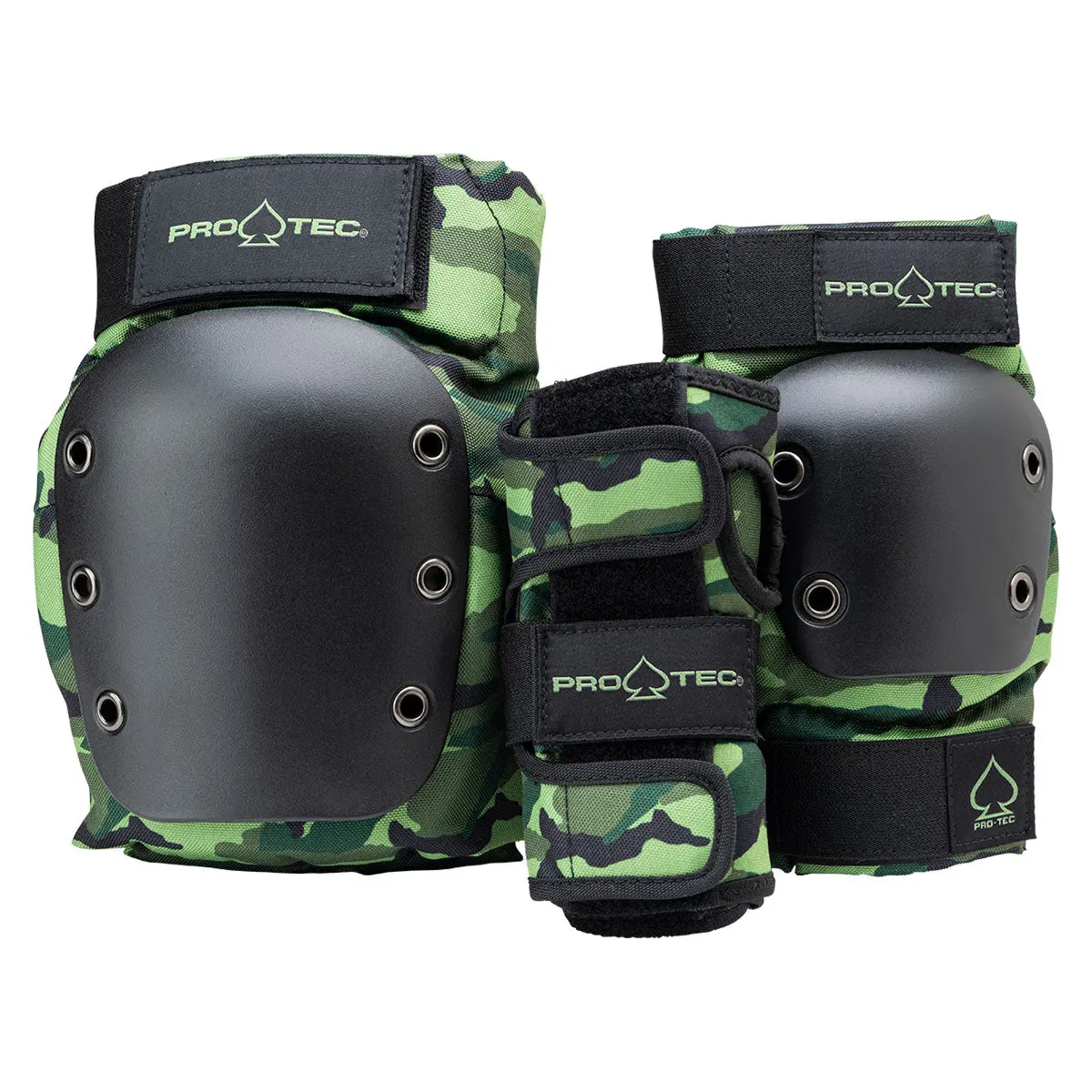 Pro-Tec Street Adult 3 Pack Open Back Set Of Pads - Camo 1