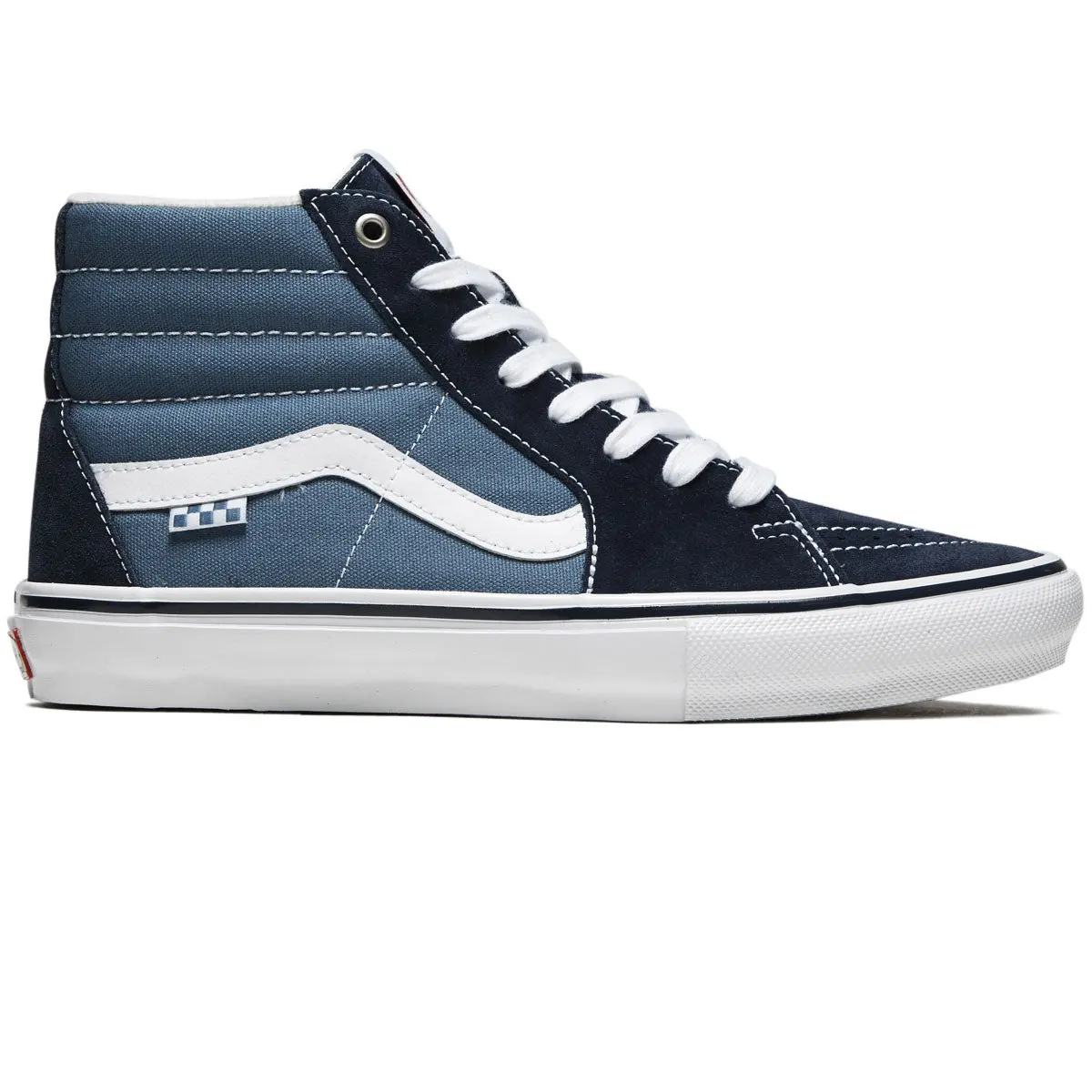 Vans Skate Sk8-Hi Shoes - Navy/White 1