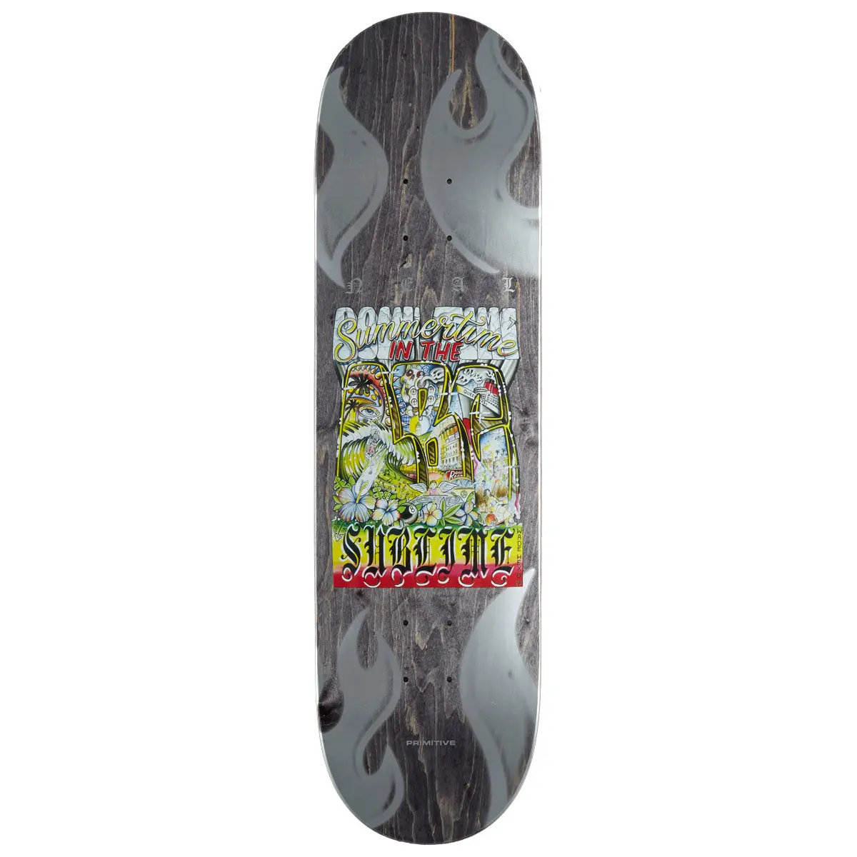 Primitive X Sublime Neal Neighbors Skateboard Deck - Black - 8.50" 1
