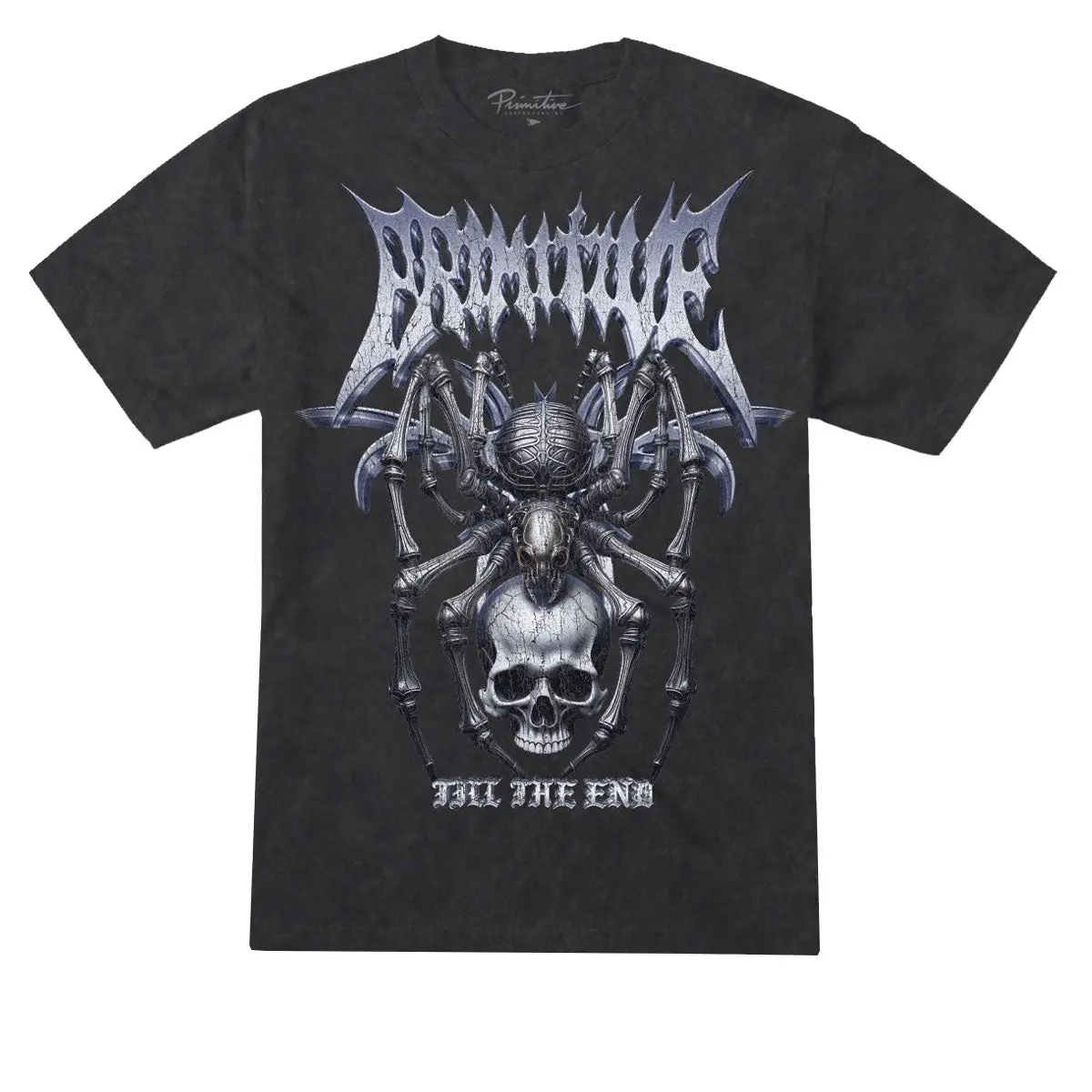Primitive Creeper Heavyweight T-Shirt - Black 1