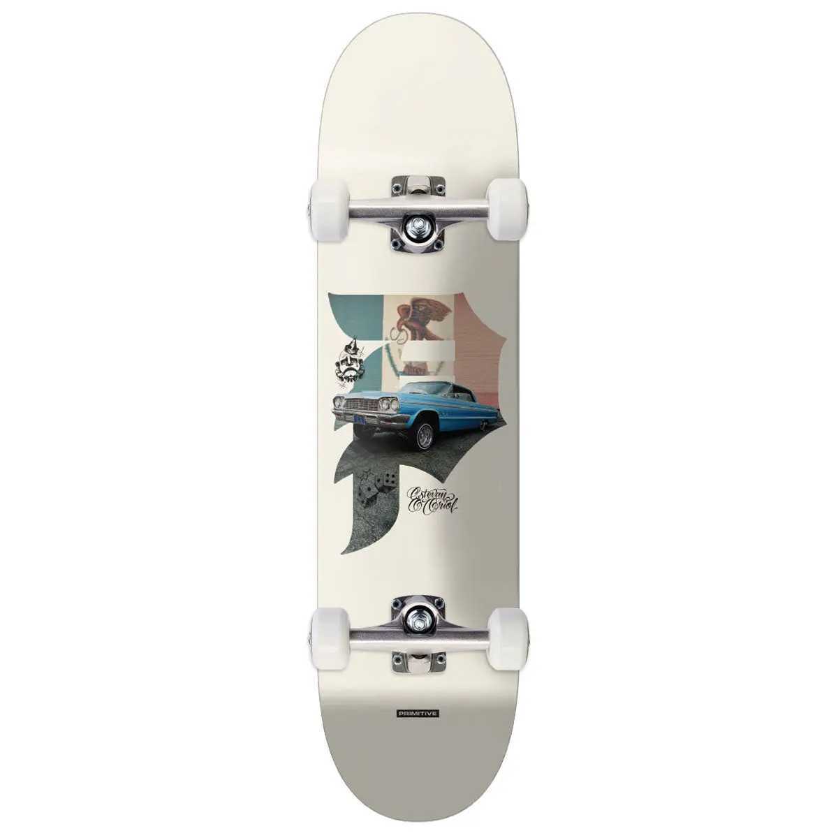 Primitive X Estevan Oriol Dirty P Pride Skateboard Complete - Natural - 8.25" 1