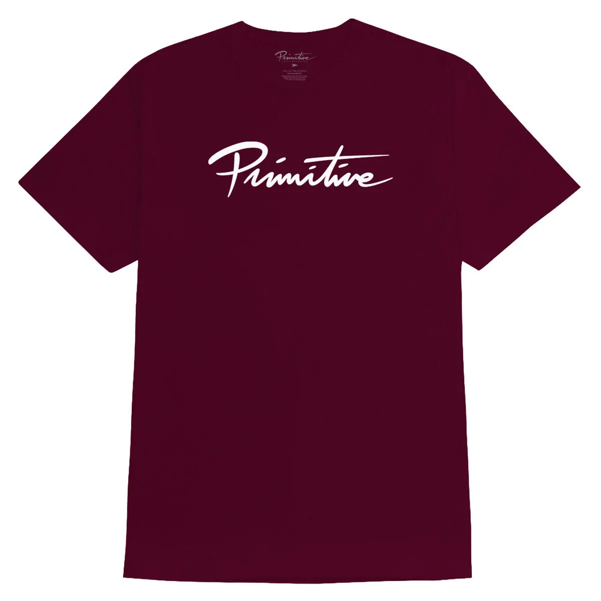 Primitive Nuevo Script T-Shirt - Burgundy Ii 1