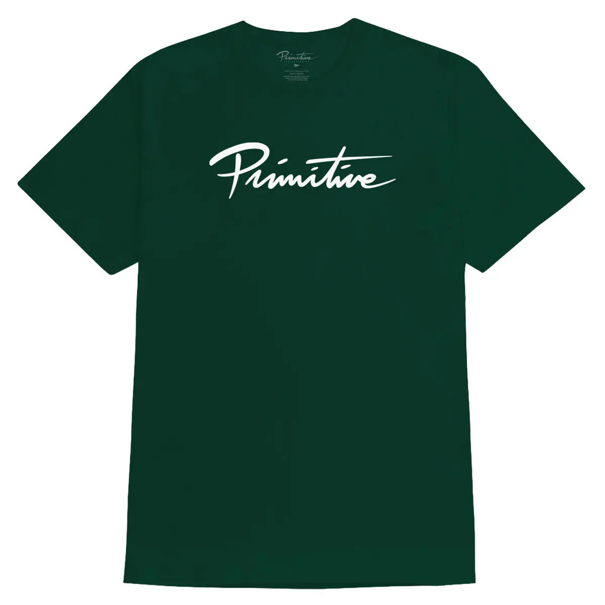Primitive Nuevo Script T-Shirt - Forest Green 1