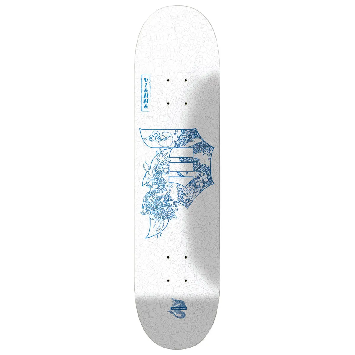 Primitive Vianna Ceramic Skateboard Deck - White - 8.50" 1