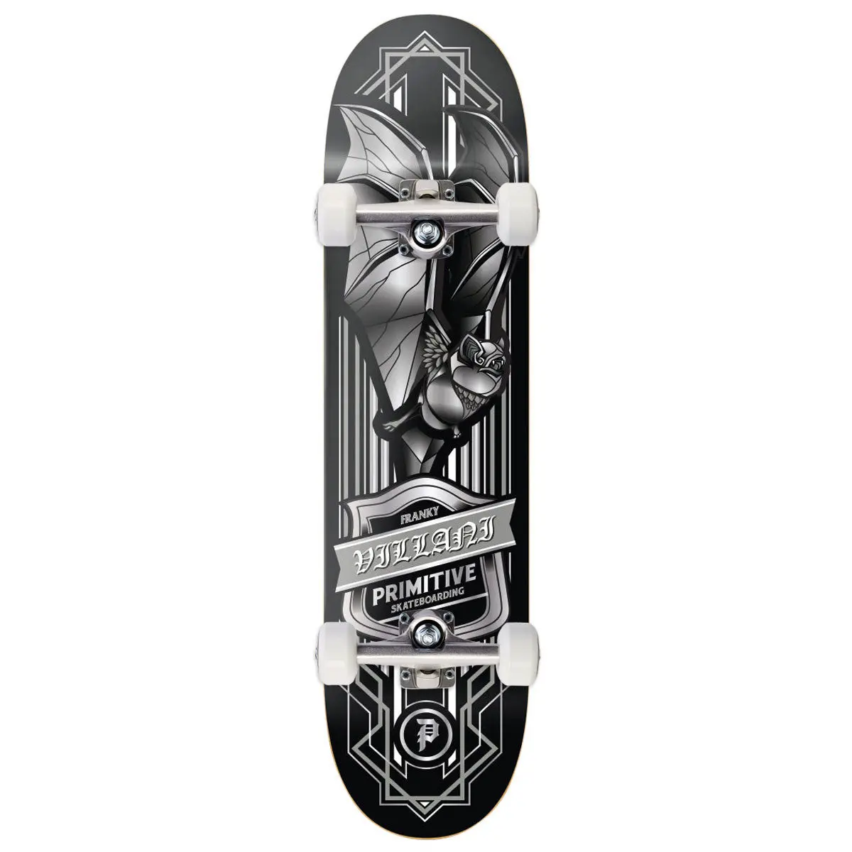 Primitive Villani Bat Skateboard Complete - Black - 8.50" 1