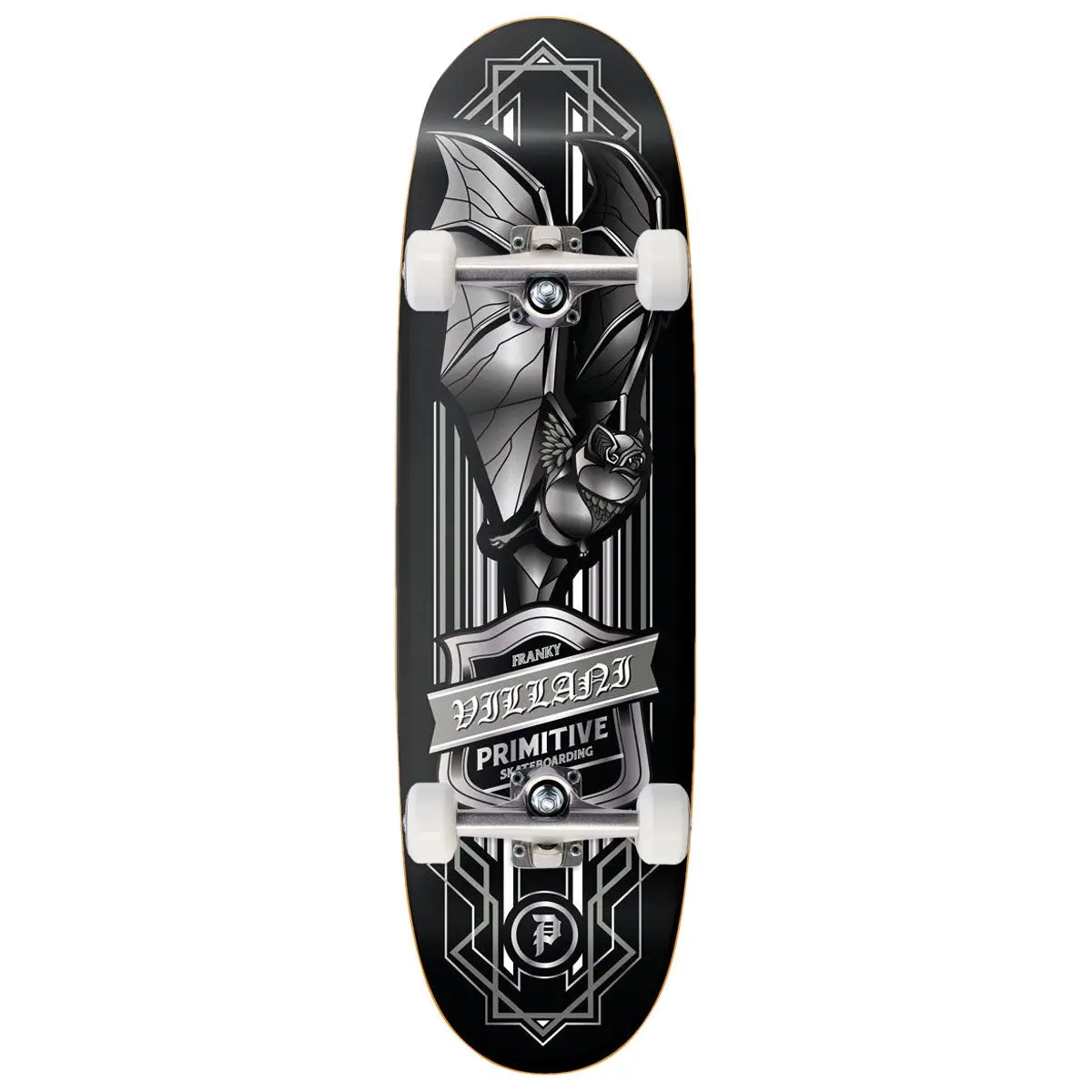 Primitive Villani Bat Skateboard Complete - Black - 9.125" 1