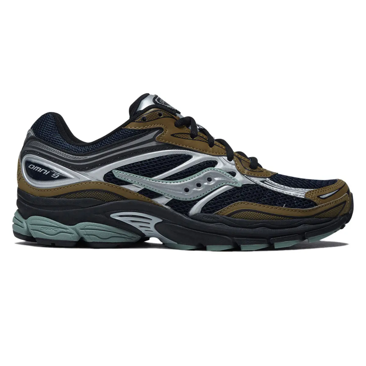 Saucony Progrid Omni 9 Shoes - Brown/Navy 1