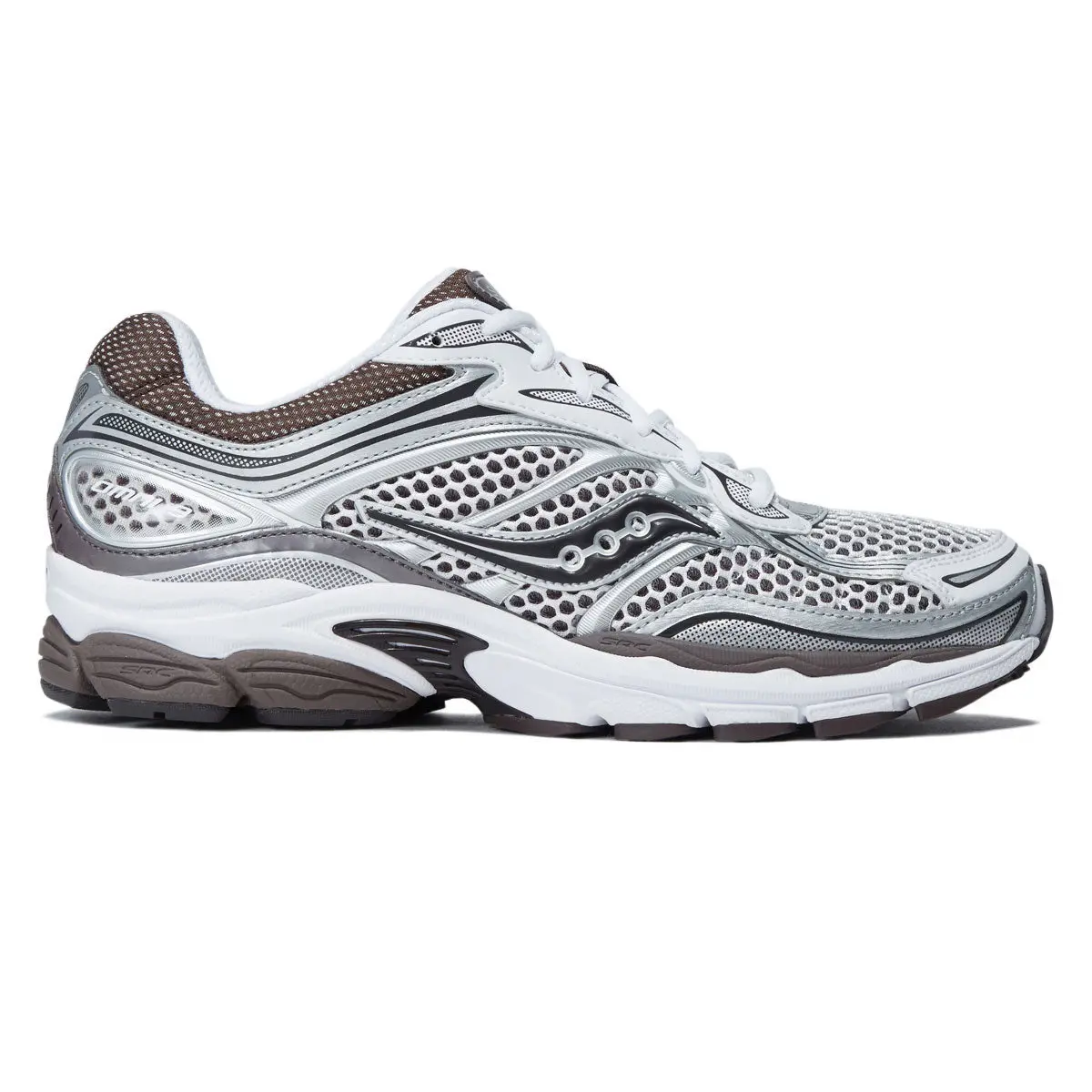 Saucony Progrid Omni 9 Shoes - White/Brown 1