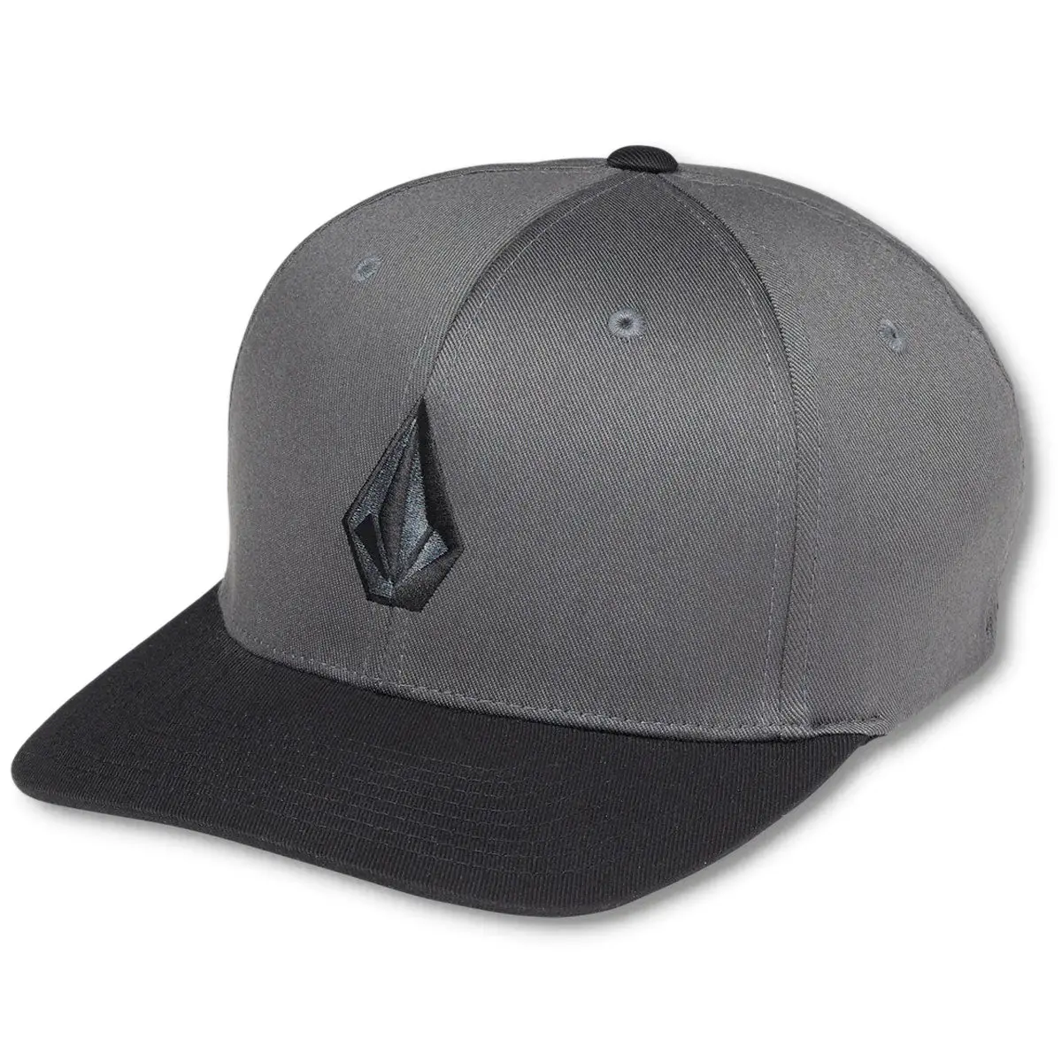 Volcom Full Stone Flexfit Hat - Asphalt Black 1