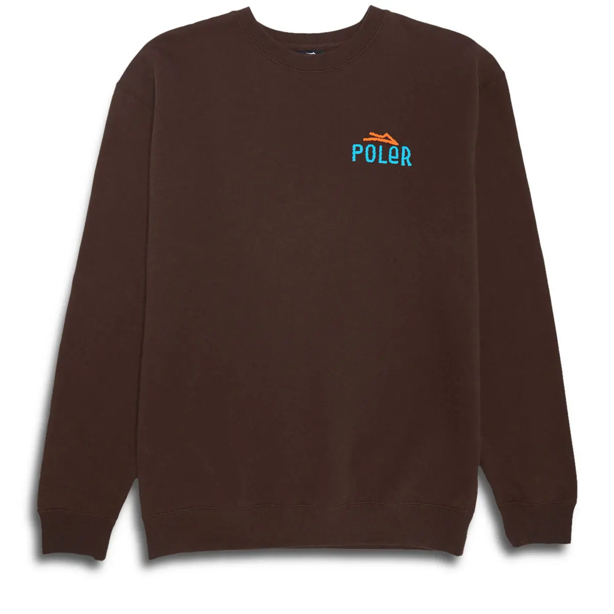 Lakai X Poler Lakai Vibes Crewneck Sweater - Chocolate 1