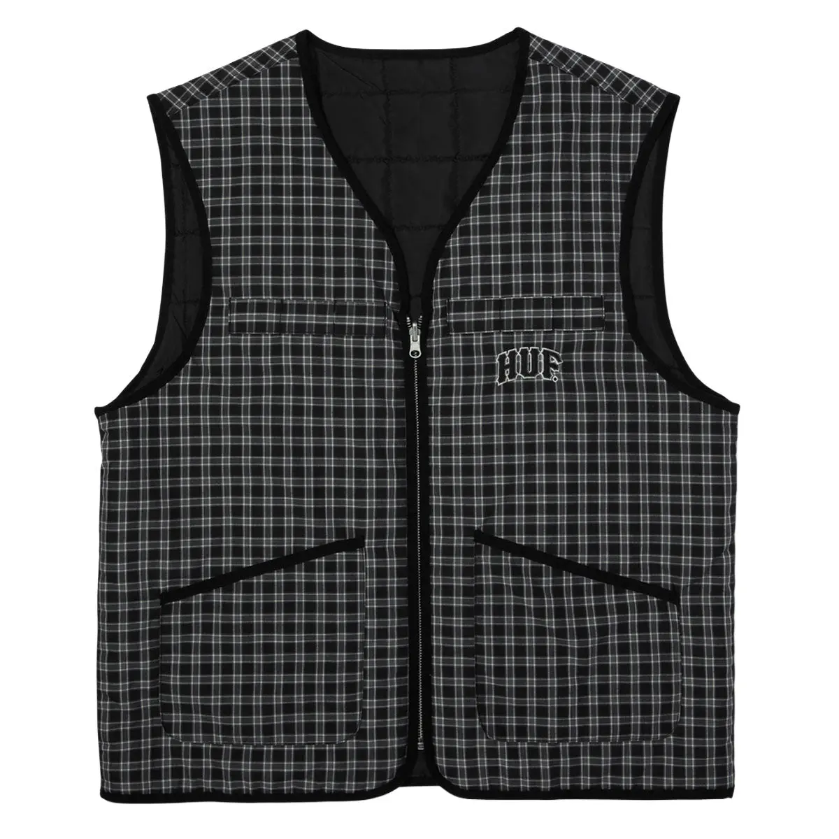 Huf Poynter Reversible Vest - Black 1