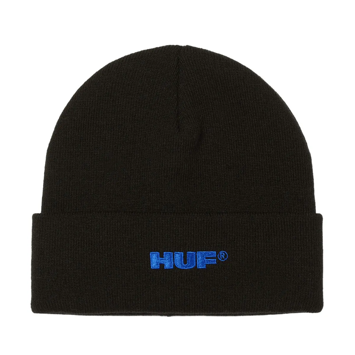 Huf All Caps Cuff Beanie - Black 1