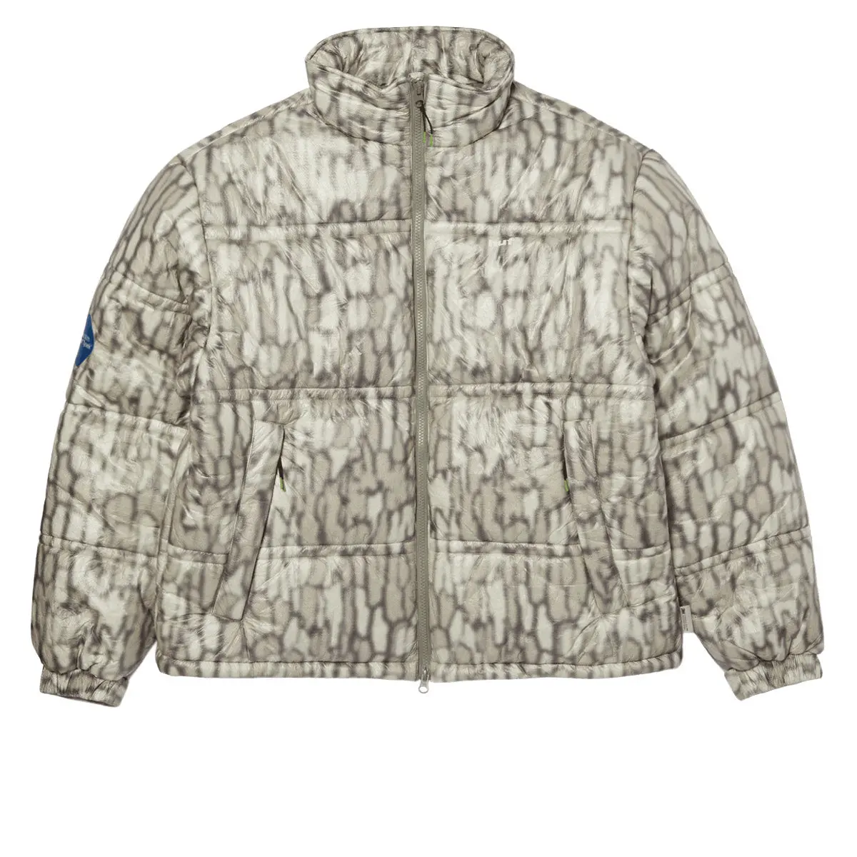 Huf 89 Warped Camo Tyvek Puffer Jacket - Muted Camo 1